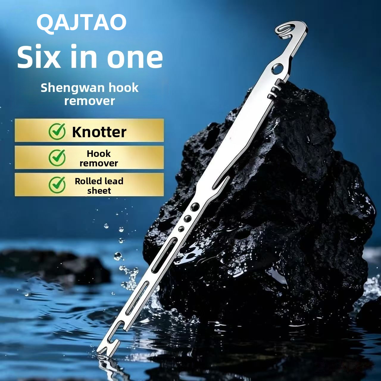 Used Fishing Equipment Near Me - QAJTAO 4 Pieces 6-in-1 Stainless Steel