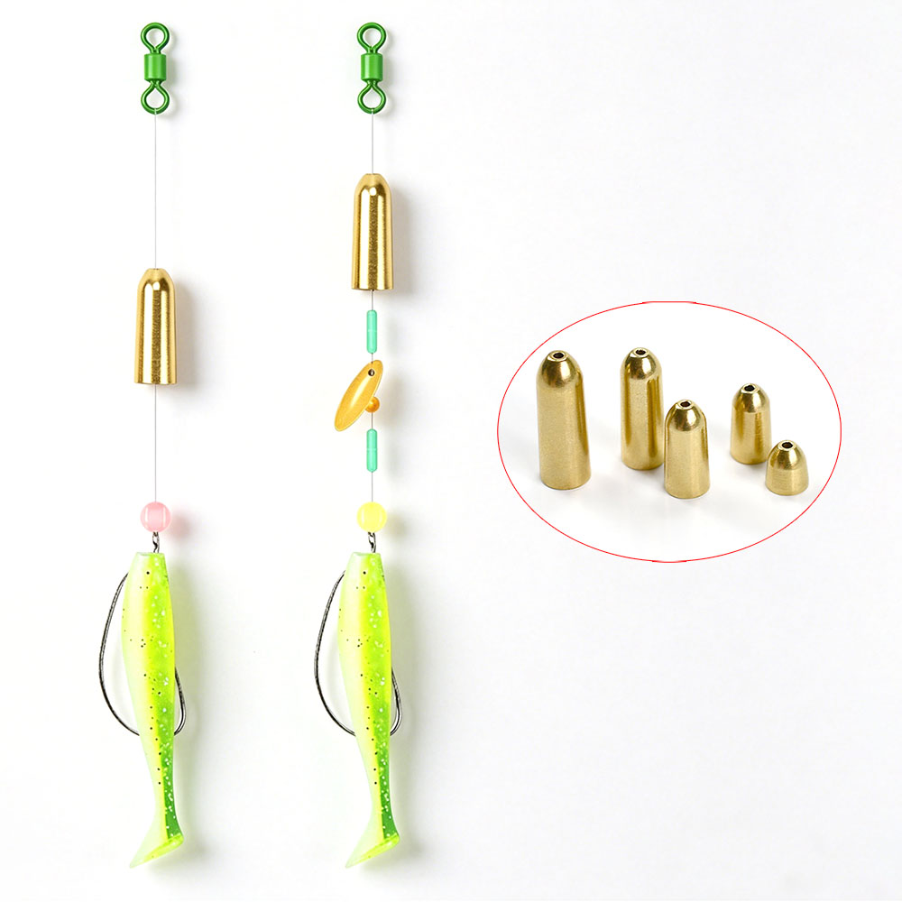 15Pcs Multi-Weight Solid Brass - Tungsten Sinkers ulasan dan harga