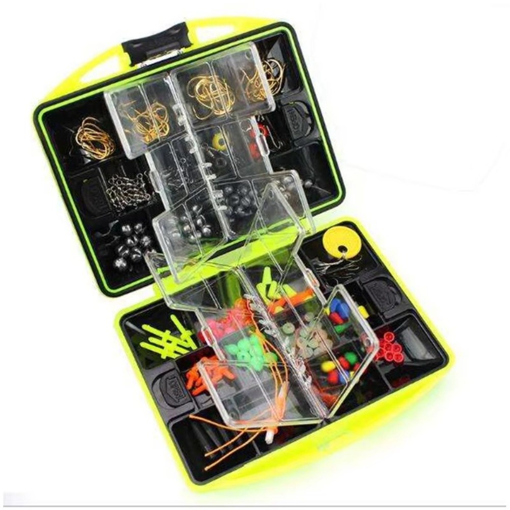 184pcs Fishing Accessories Kit - Fishing Equipment Organizer ulasan dan harga