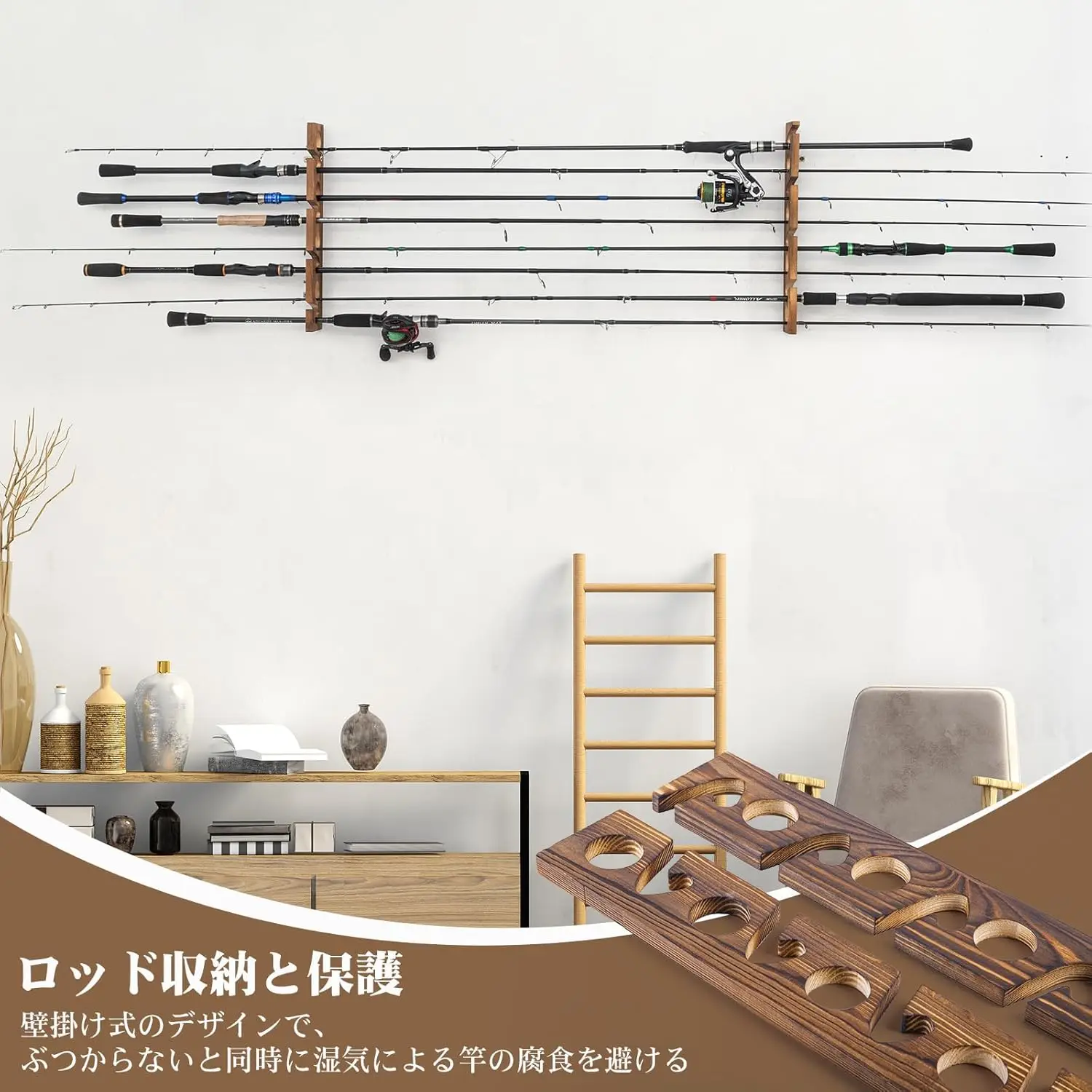 Goture Fishing Rod Holders wit - Fishing Equipment Organizer ulasan dan harga