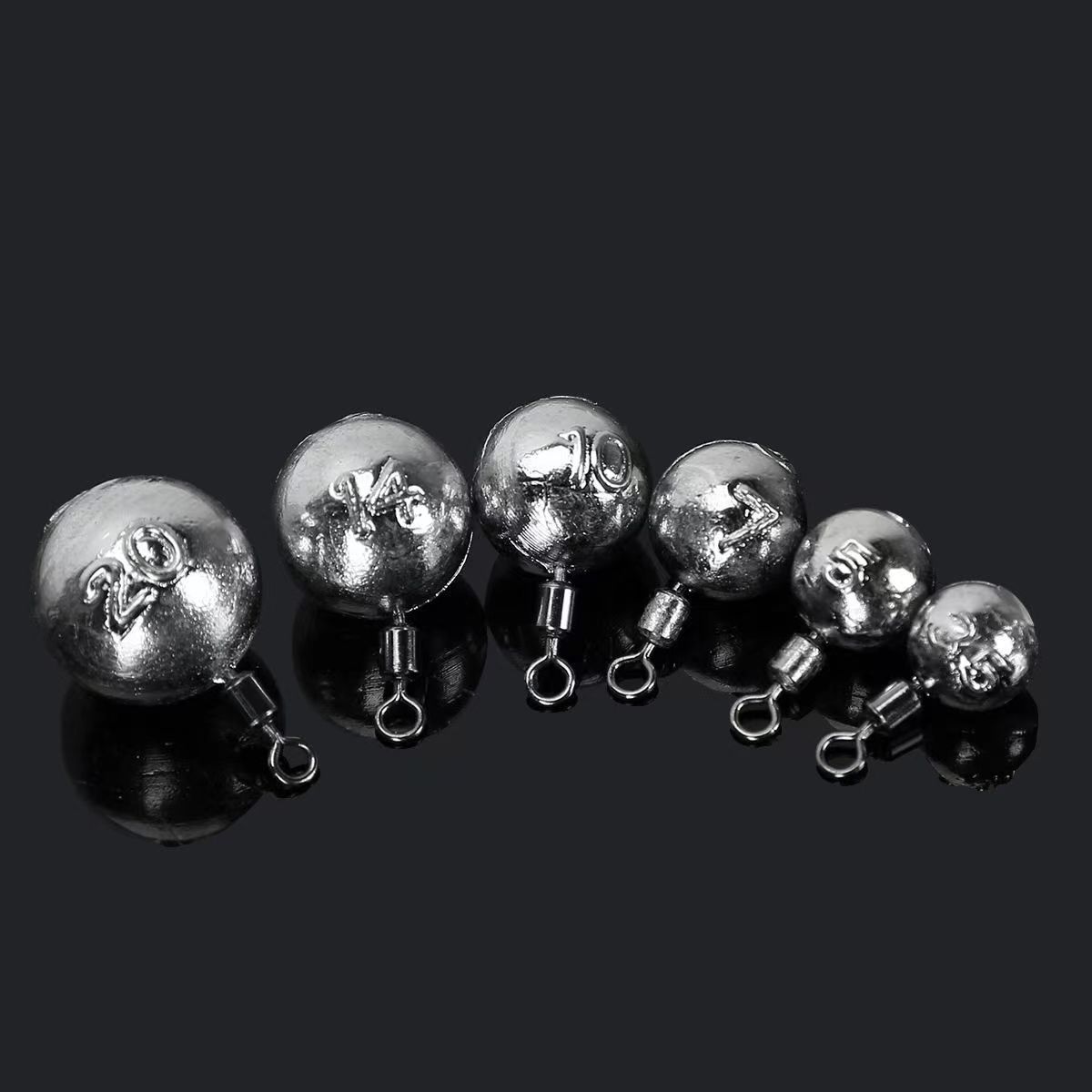 10pcs 5-20g Round Ball Lead Si - Tungsten Sinkers ulasan dan harga