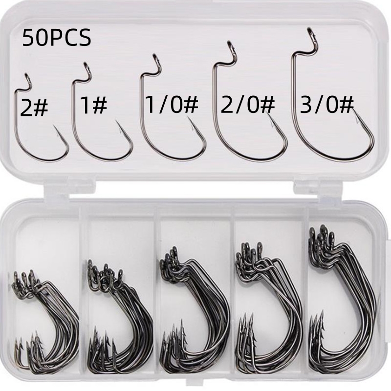 50Pcs/Box High Carbon Steel Fi - Fishing Equipment Organizer ulasan dan harga