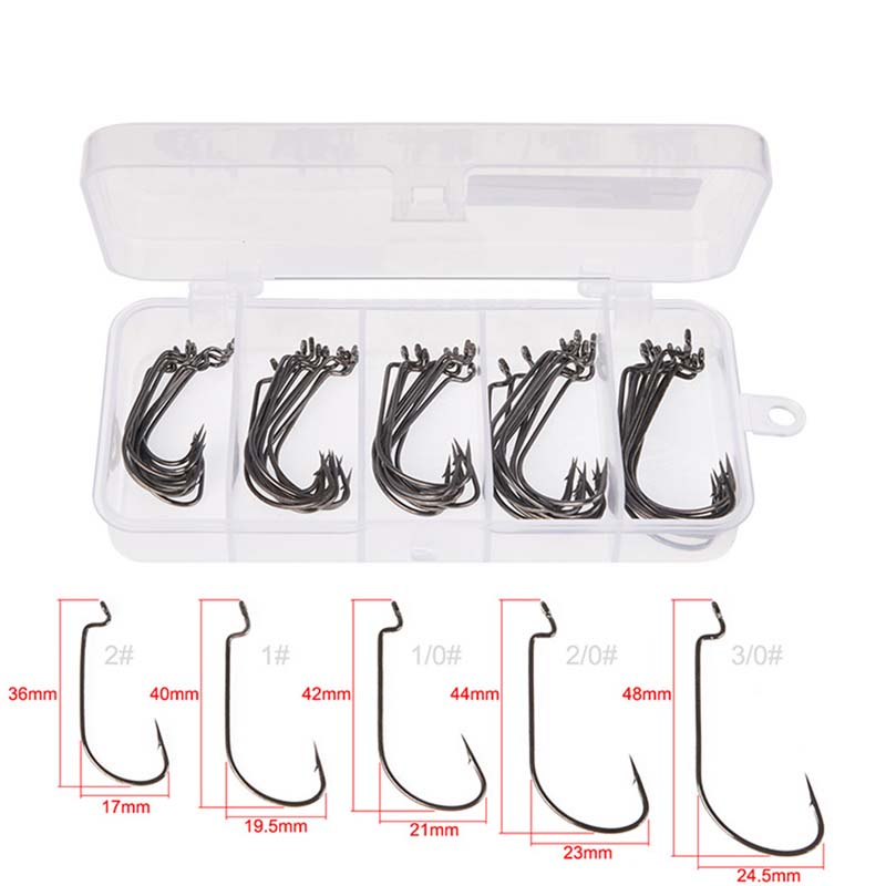 50Pcs/Box High Carbon Steel Fi - Fishing Equipment Organizer ulasan dan harga