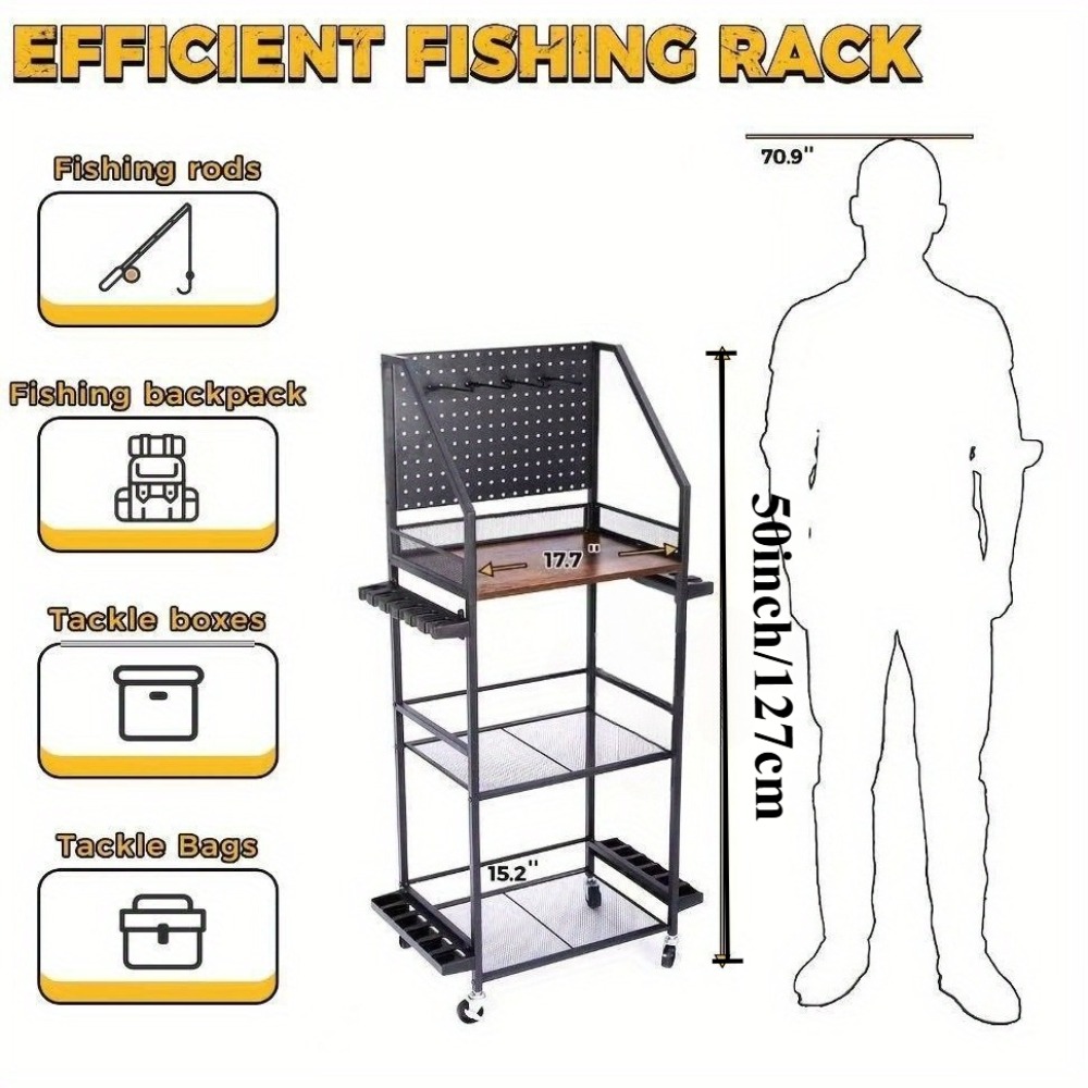 Fishing Rod Holders for Garage - Fishing Equipment Organizer ulasan dan harga