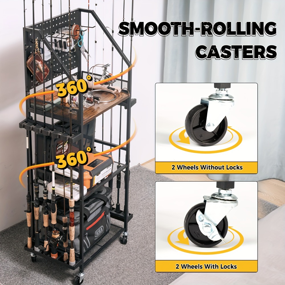 Fishing Rod Holders for Garage - Fishing Equipment Organizer ulasan dan harga