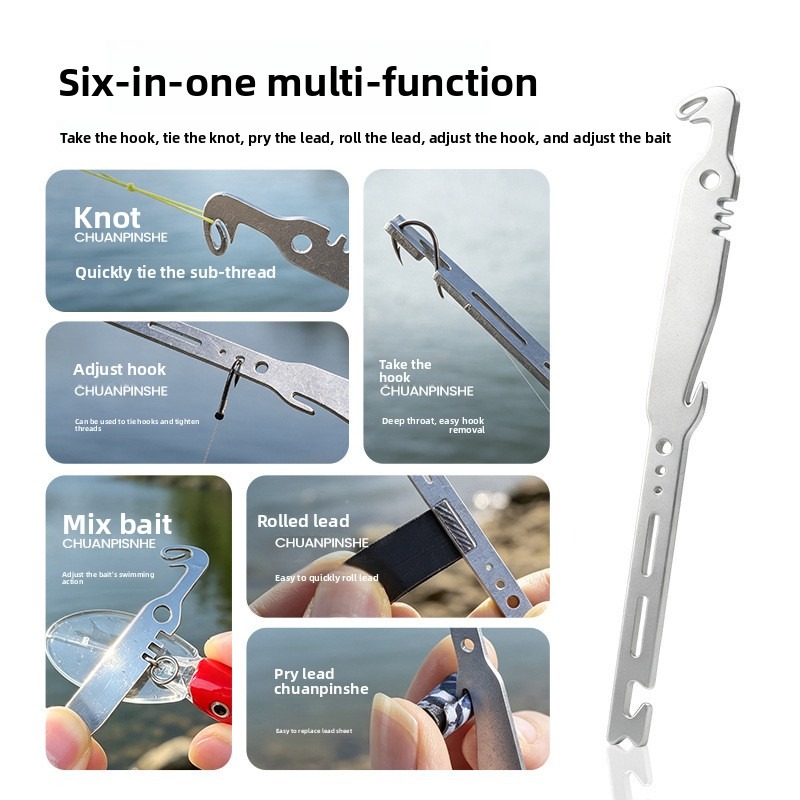 QAJTAO 4 Pieces 6-in-1 Stainle - Used Fishing Equipment Near Me ulasan dan harga