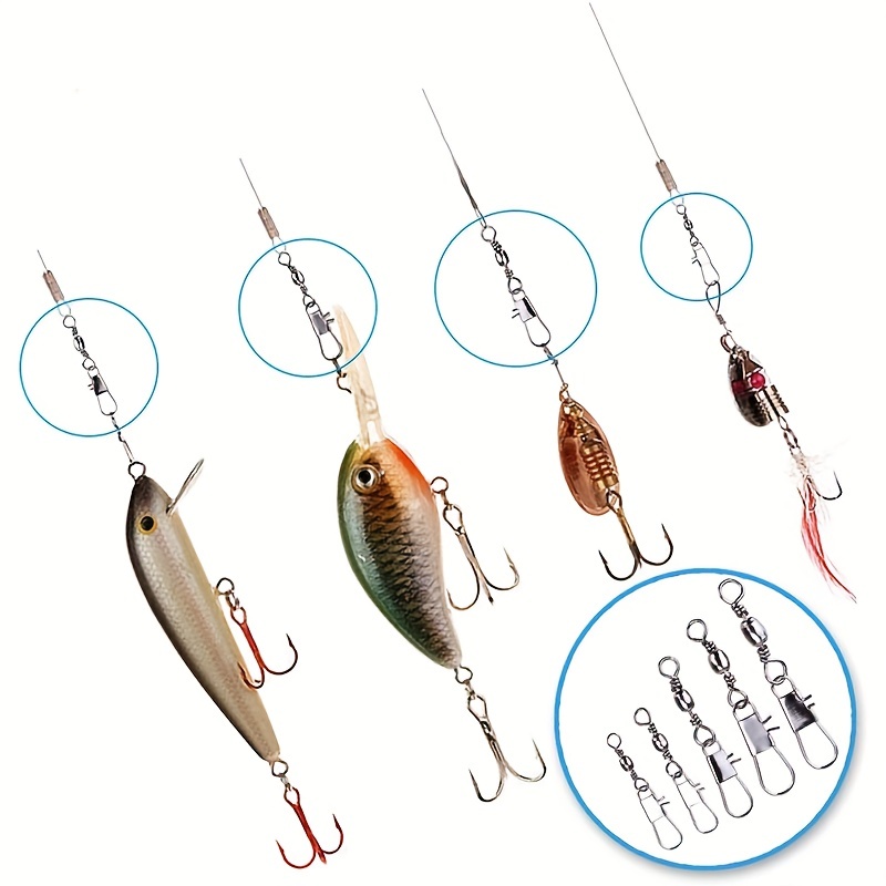 50/200pcs Barrel Snap Swivel F - Ice Fishing Tip Up ulasan dan harga